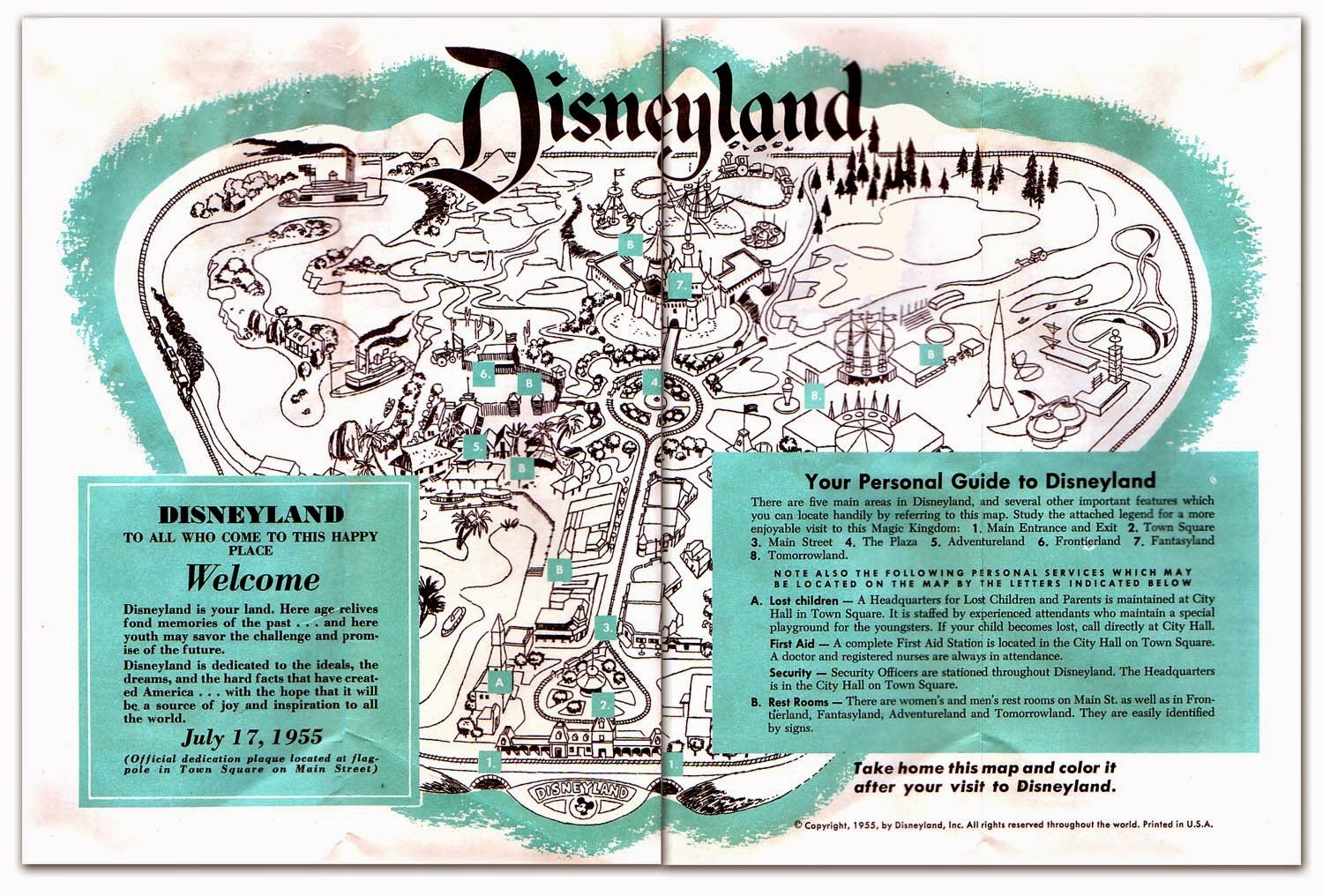 Disneyland circa 1955